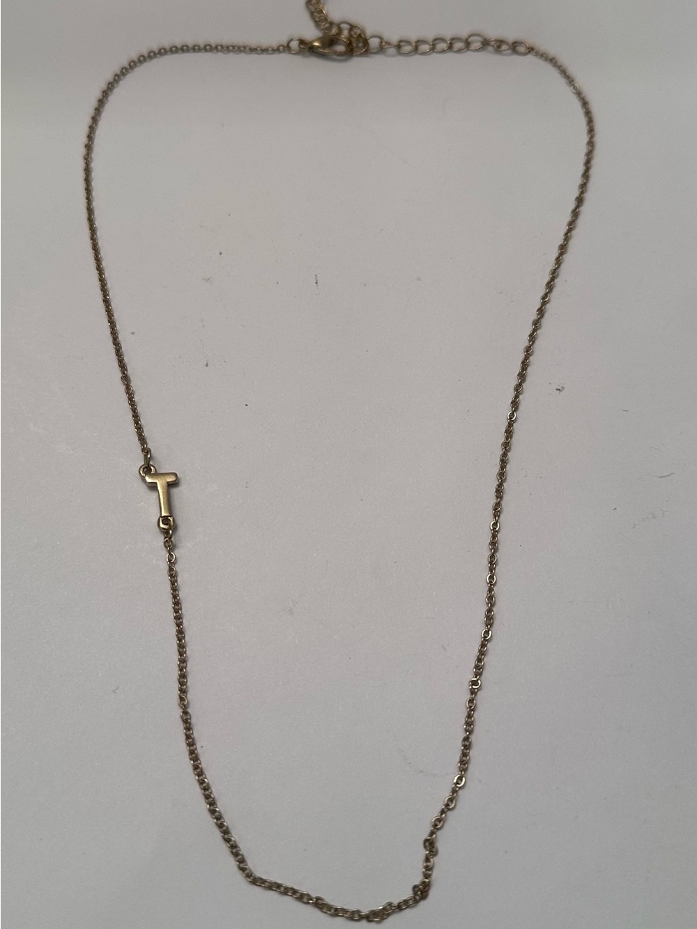 Sideways T Necklace